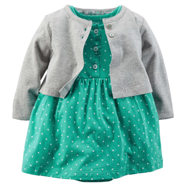 Carter's Gray Green Baby Outfit